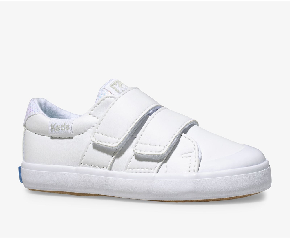 Keds Kids Slip Ons White - Courtney - 749DWHMOJ